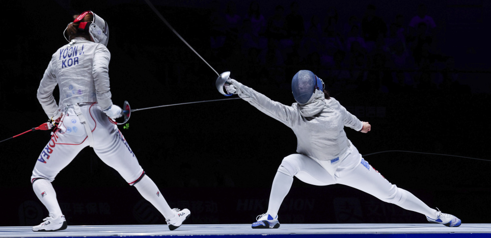 乌兹别克斯坦击剑选手刚猛无畏 乌兹别克斯坦击剑选手刚猛无畏